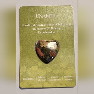 Unakite Heart Chakra Stone Decor